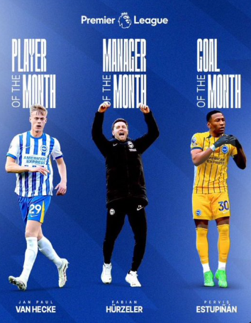 ¡Golazo de Pervis Estupiñán nominado al mejor del mes en la Premier League!