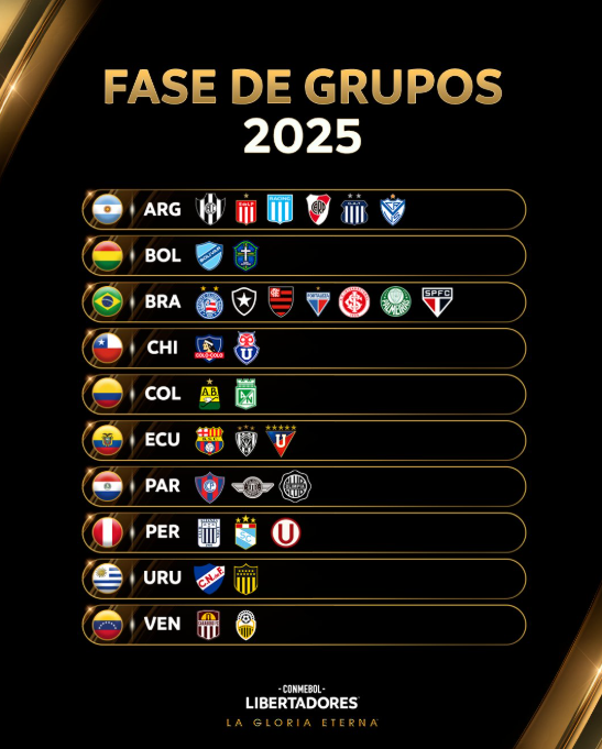 ✨¡Se viene el sorteo de la Libertadores 2025! Así podrían quedar los ecuatorianos