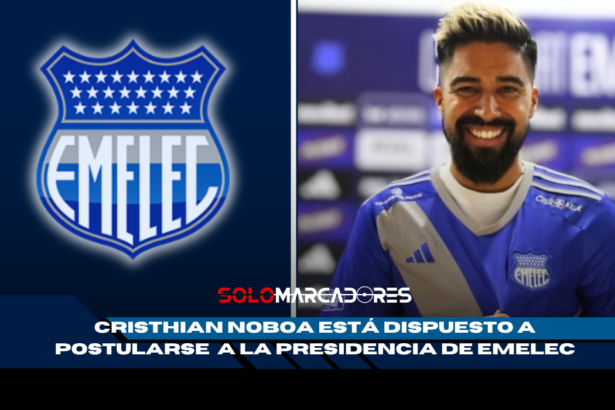 ¡Cristhian Noboa sorprende! Quiere ser presidente de Emelec