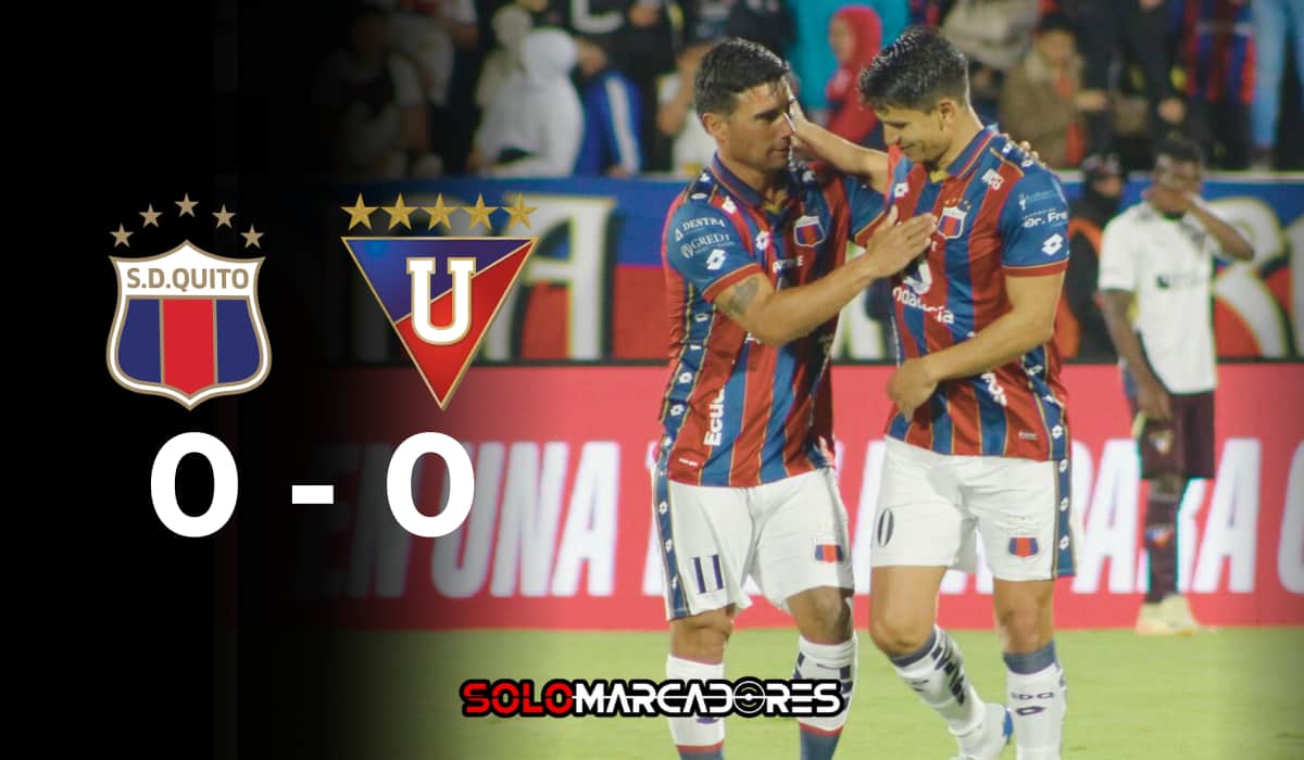 Deportivo Quito y Liga de Quito igualan en la Noche Azulgrana