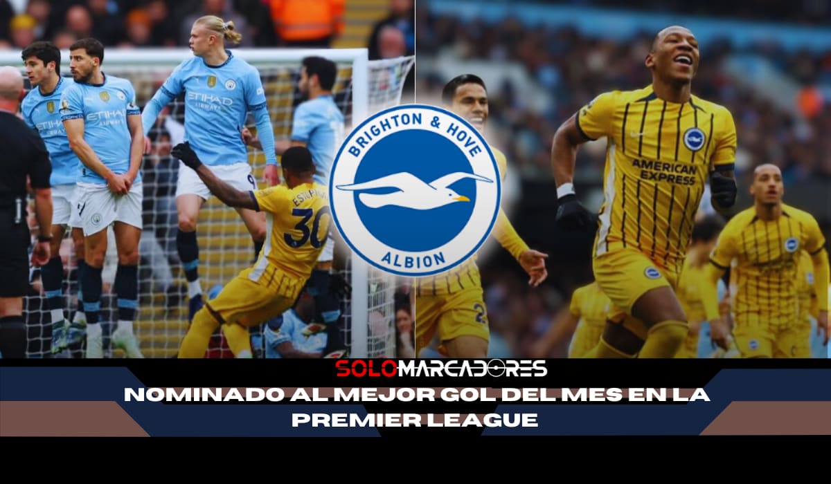 Golazo de Pervis Estupiñán nominado al mejor del mes en la Premier League
