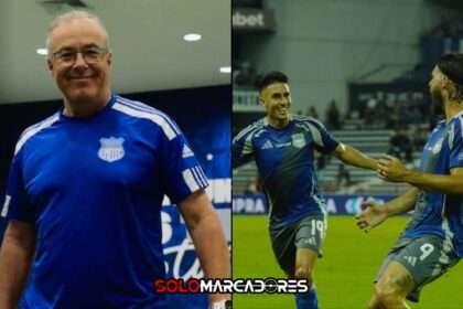 Jorge Célico tras la victoria de Emelec