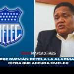 ¡Preocupación en Emelec! Jorge Guzmán revela el millonario déficit y lanza incentivo ante LDU 4 Jorge Guzmán revela el millonario déficit