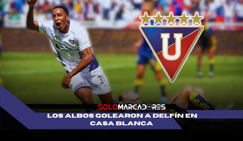 Los Albos golearon 3-0 a Delfín en Casa Blanc