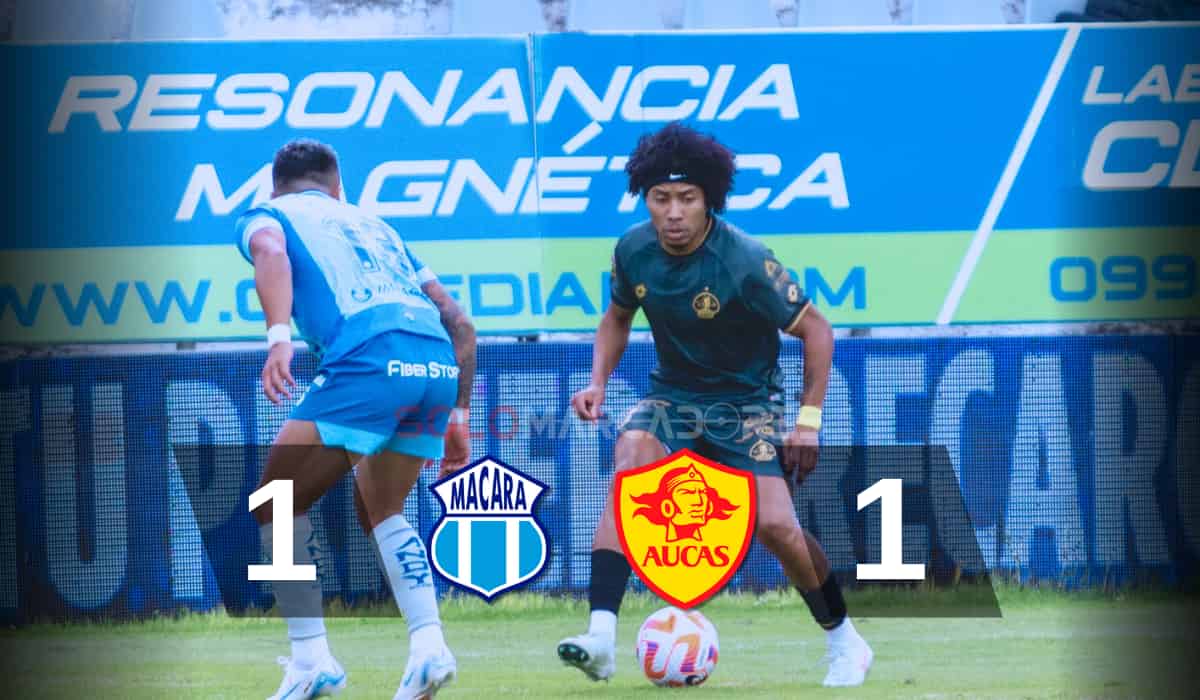 Macará se quedó sin liderato y Aucas se lamenta