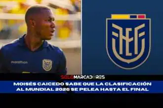 Moisés Caicedo y su mensaje de cautela sobre la clasificación de Ecuador