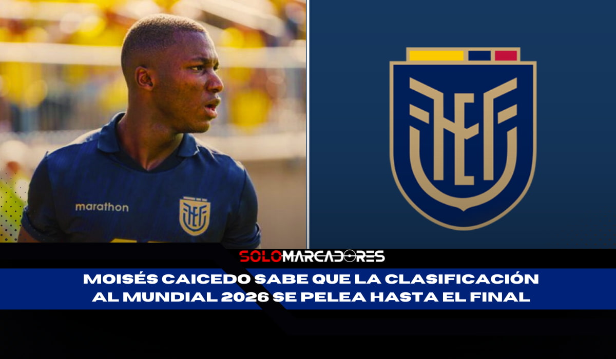 Moisés Caicedo y su mensaje de cautela sobre la clasificación de Ecuador