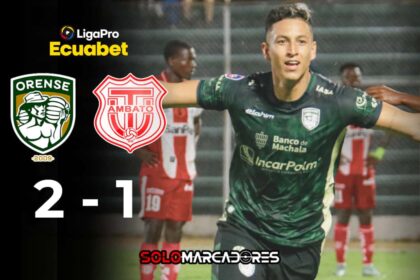 Orense se acerca al liderato con doblete de Miguel Parrales