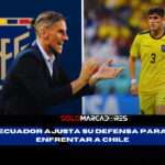 ¿Quién sale del once? Sebastián Beccacece ajusta la alineación de Ecuador ante Chile con el regreso de Hincapié 4 Sebastián Beccacece ajusta la alineación de Ecuador ante Chile con el regreso de Hincapié