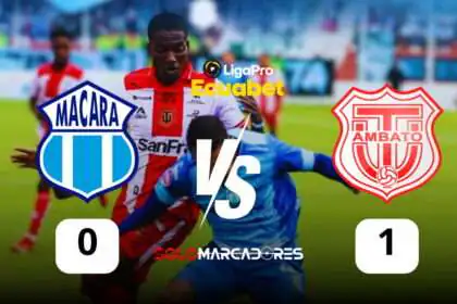 Técnico Universitario sorprendió a Macará y deja el fondo de la tabla