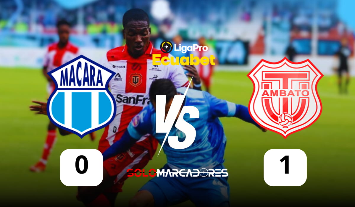 Técnico Universitario sorprendió a Macará y deja el fondo de la tabla