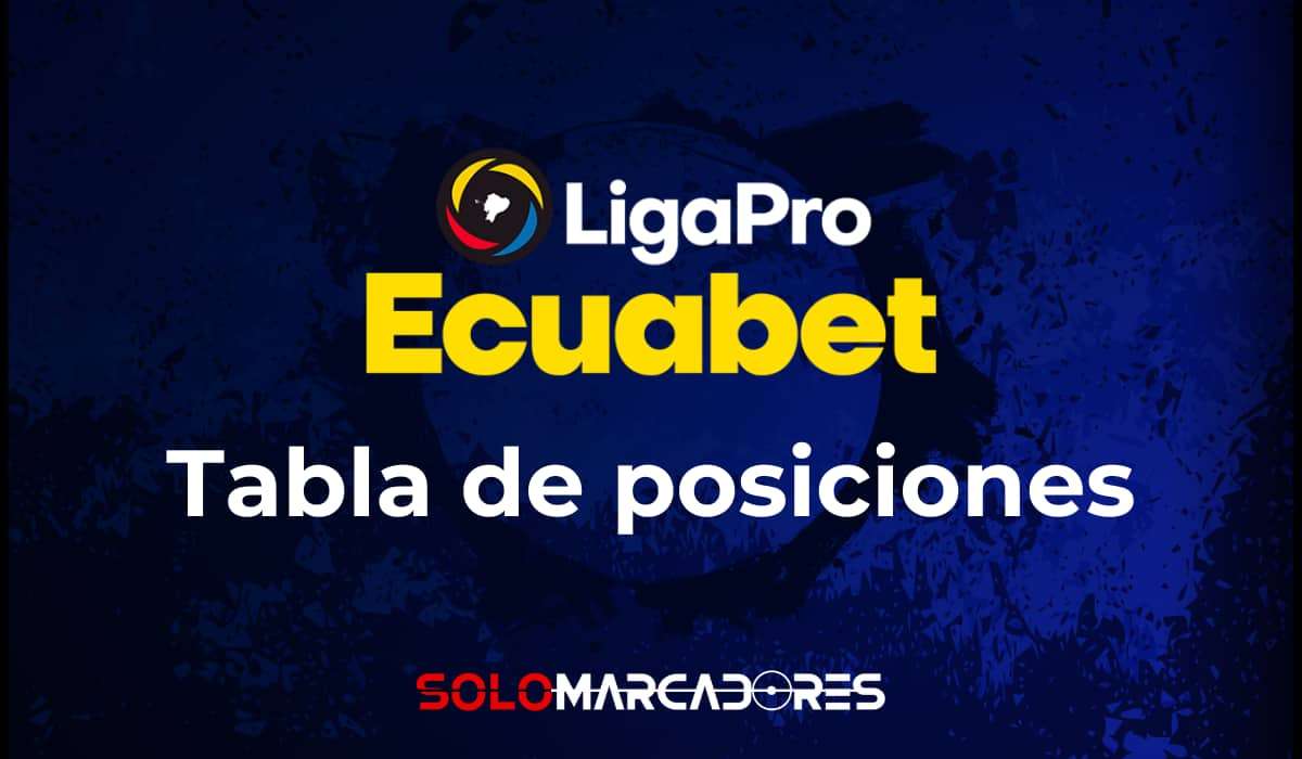 tabla de posiciones de la LigaPro 2025