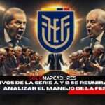 ¡Crisis en la FEF! El caso Darwin Guagua enciende las alarmas en los clubes ecuatorianos 3 Directivos de la Serie A y B se reunirán para analizar el manejo de la FEF