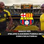 ¿Por qué Felipe Caicedo no jugará contra Delfín La razón que preocupa a Barcelona SC