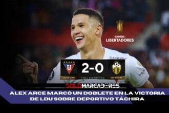 El doblete de Alex Arce que ilusiona a toda LDU en la Libertadores
