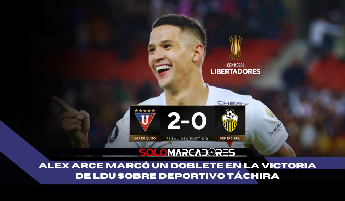 El doblete de Alex Arce que ilusiona a toda LDU en la Libertadores