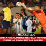 El gesto de Hernán Galíndez con Messi que encendió la polémica en Ecuador