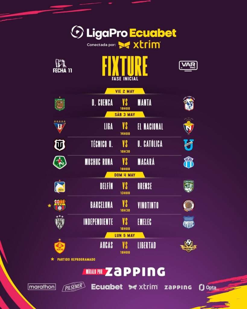 ¡La LigaPro 2025 llega a la TV abierta! Mira aquí qué partidos podrás ver gratis en la fecha 11 23 ¡La LigaPro 2025 llega a la TV abierta! Mira aquí qué partidos podrás ver gratis en la fecha 11