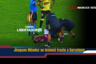 Jhegson Méndez se lesiona y enciende las alertas