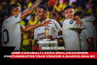 José Carabalí no se guarda nada tras vencer a Barcelona SC