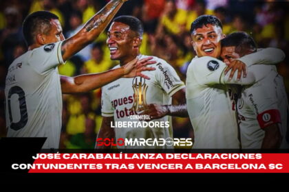 José Carabalí no se guarda nada tras vencer a Barcelona SC