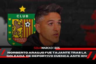 La dura reflexión de Norberto Araujo tras el desastre del Deportivo Cuenca ante IDV