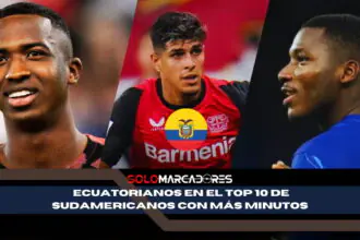 Moisés Caicedo, Willian Pacho y Piero Hincapié se metieron en el Top 10 de sudamericanos con más minutos en Europa