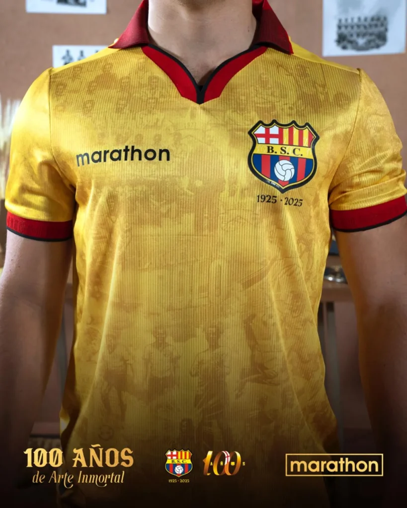 ¡Así se viste la historia! Barcelona SC lanza camisetas conmemorativas por sus 100 años de grandeza 1 ¡Así se viste la historia! Barcelona SC lanza camisetas conmemorativas por sus 100 años de grandeza