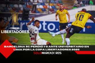 Barcelona SC cae ante Universitario y se complica en la Libertadores