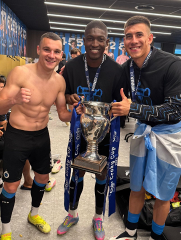 Joel Ordóñez alza la Copa de Bélgica con Club Brugge