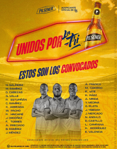¡OFICIAL! Sebastián Beccacece reveló la lista de Ecuador para los partidos contra Brasil y Perú