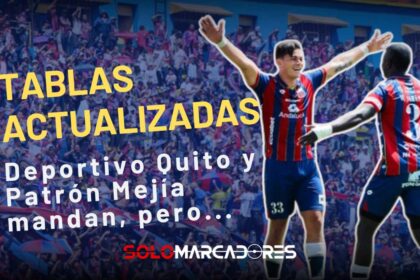 Deportivo Quito y Patrón Mejía no sueltan la cima