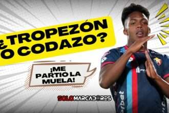 Djorkaeff Reasco anotó un gol, pero se llevó un codazo que le partió la muela