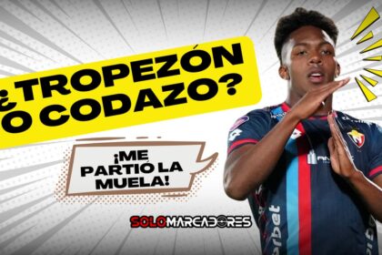 Djorkaeff Reasco anotó un gol, pero se llevó un codazo que le partió la muela