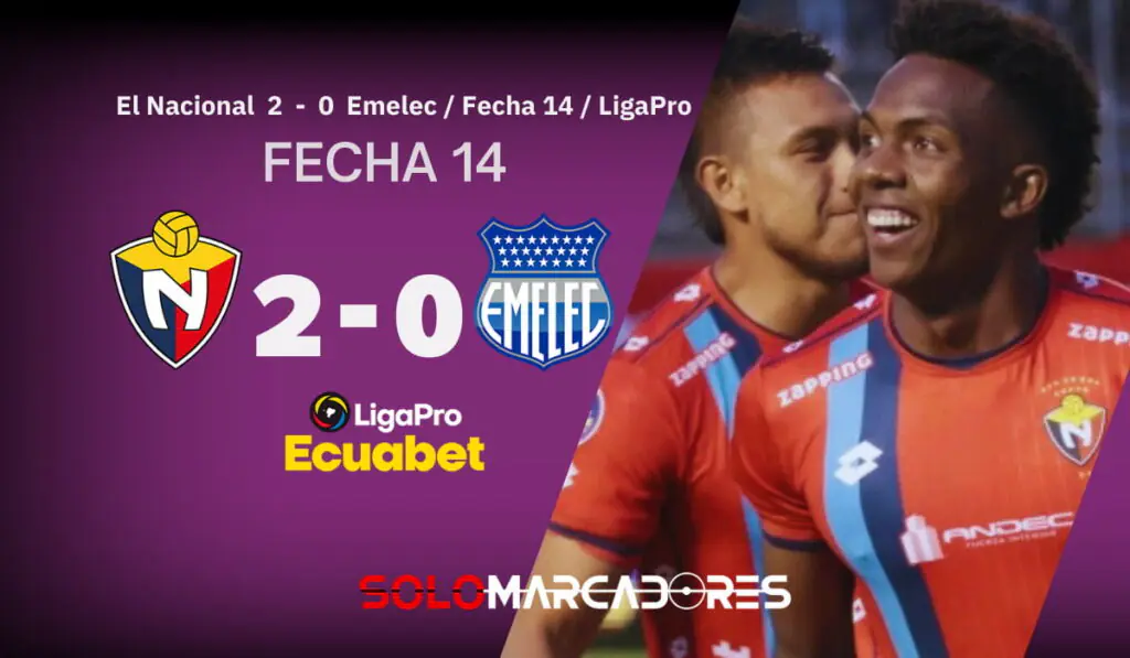 El Nacional respira y deja a Emelec al borde del abismo