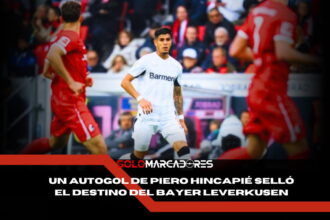 El autogol de Piero Hincapié que dejó sin Bundesliga al Leverkusen