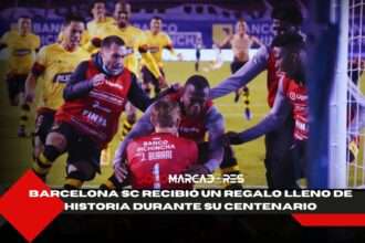 El regalo que emocionó a Barcelona SC en su centenario