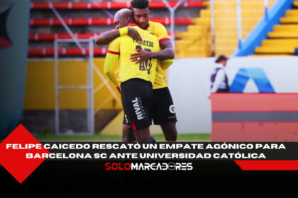 Felipe Caicedo apareció en el momento justo y BSC volvió a lo más alto