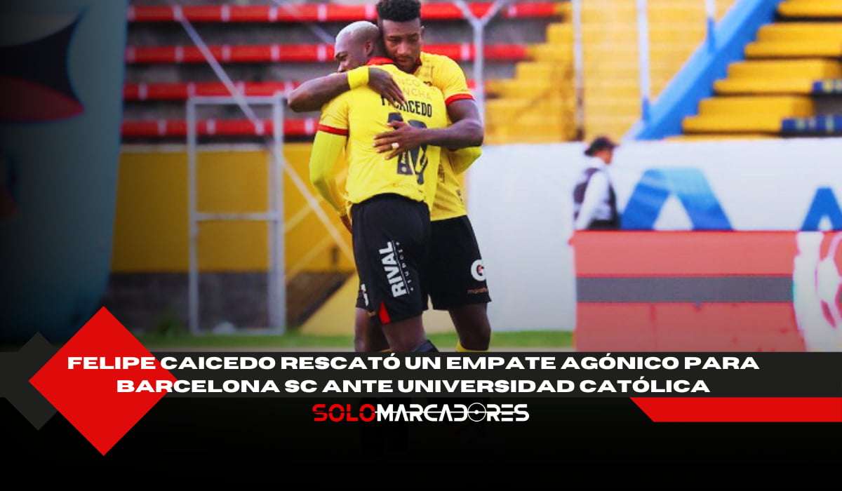 Felipe Caicedo apareció en el momento justo y BSC volvió a lo más alto