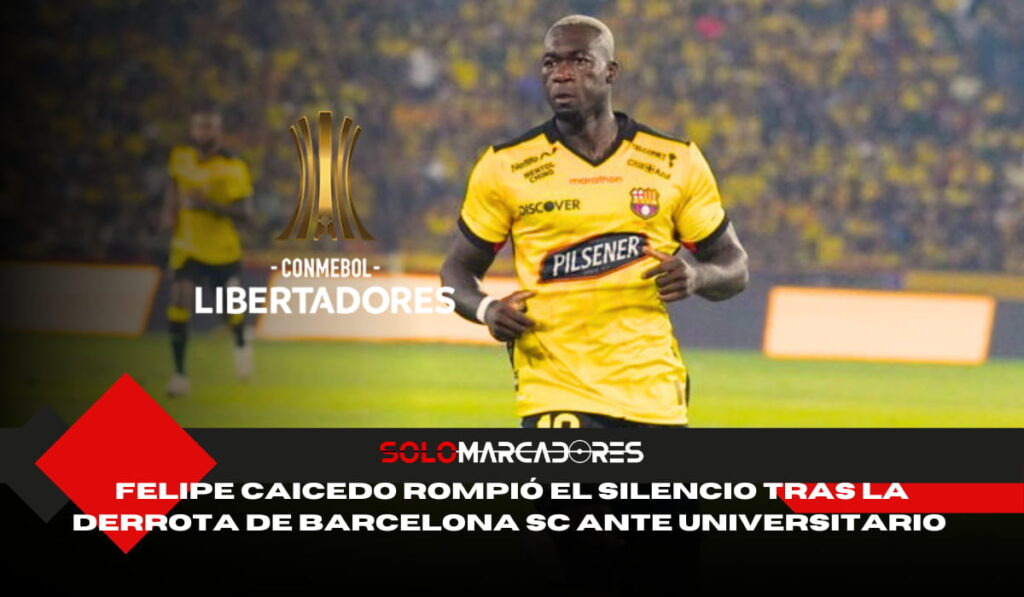 Felipe Caicedo da la cara tras el tropiezo de BSC en Libertadores