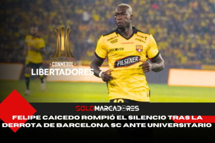 Felipe Caicedo da la cara tras el tropiezo de BSC en Libertadores