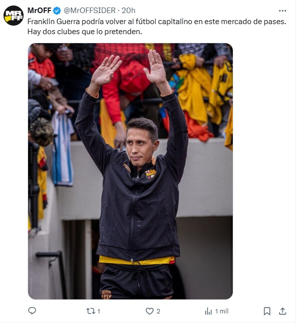 ¿Regresa Franklin Guerra a Liga de Quito? El defensor que podría mover el mercado del fútbol ecuatoriano