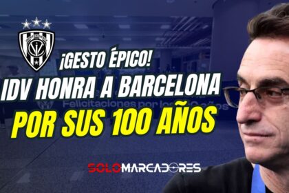 IDV sorprende a Barcelona SC con un gesto inolvidable