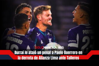 Javier Burrai frustró a Paolo Guerrero