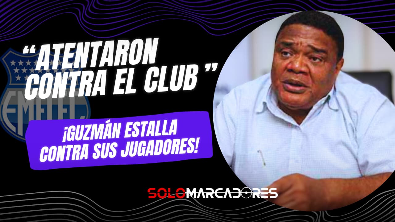 Jorge Guzmán, furioso con Castelli y Quiñónez