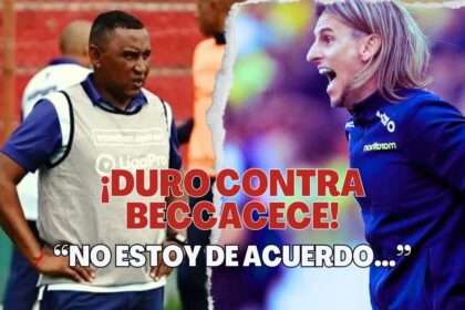 Juan Carlos León cuestiona a Beccacece