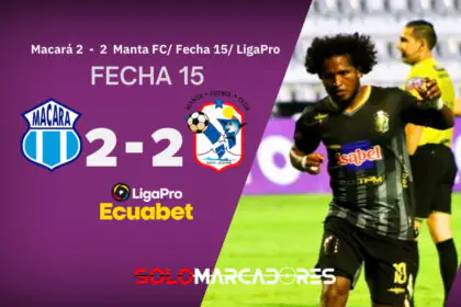 Macará y Manta regalaron goles, emoción y fútbol del bueno