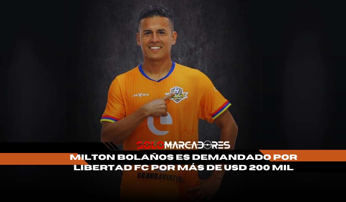 Milton Bolaños es demandado por Libertad FC