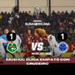 Mushuc Runa sorprende en la Sudamericana y deja a Cruzeiro sin fiesta en Riobamba