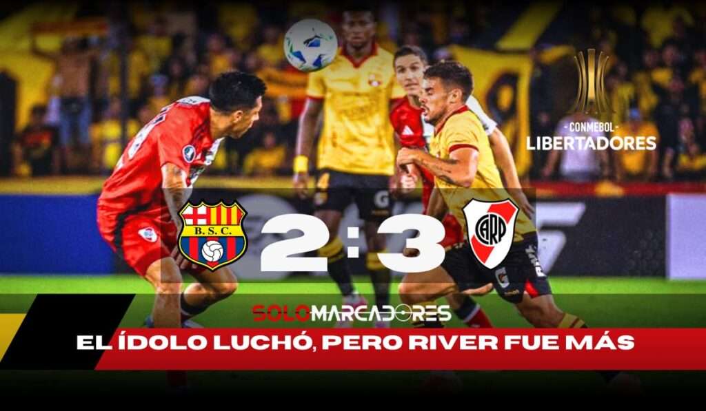 River Plate le aguó la fiesta a Barcelona SC